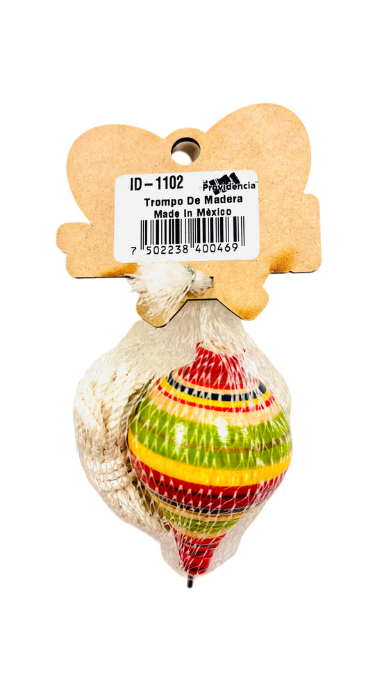 Trompo de Madera Tradicional / Mexican Wooden Spinning Toy