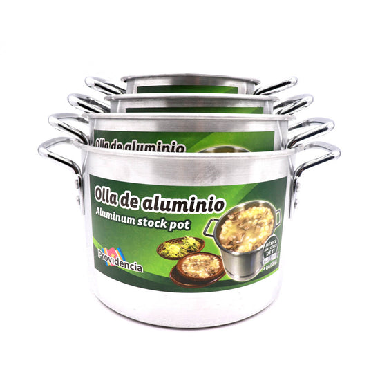 Set de 4 Ollas de Aluminio/Aluminum Stock Pot Set of 4