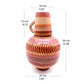 <strong>Botellón Rosario Decorativo </strong> <br>Decorative Clay Jar