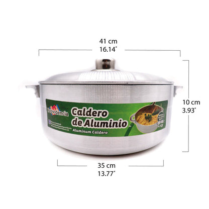 Caldero de Aluminio-3 medidas disponibles/Heavy Gauge Aluminum Rice Caldero 3 sizes available