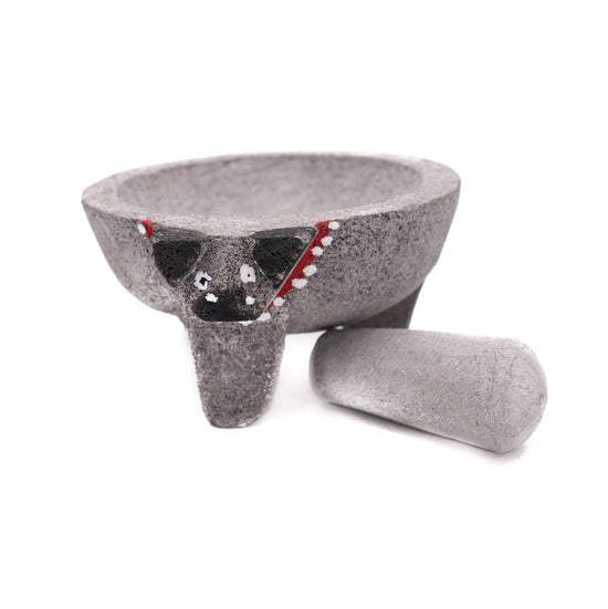 Autentico Molcajete 8” Gris | Authentic Molcajete Gray Stone 8"”