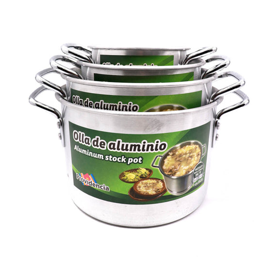 Set de 4 Ollas de Aluminio/Aluminum Stock Pot Set of 4