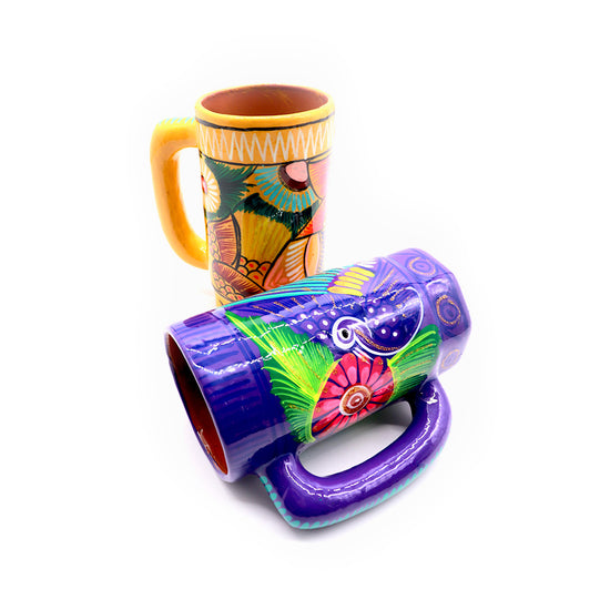 <strong>Tarro Guerrero Decorativo</strong> Decorative Hand Painted Cup